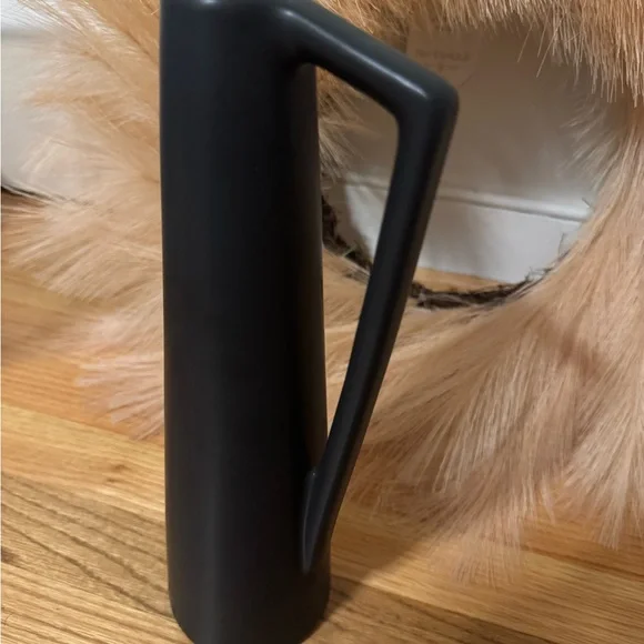 Threshold, Stoneware- vase, pitcher, vessel, 12.5 inches tall, Black - Picture 4 of 5